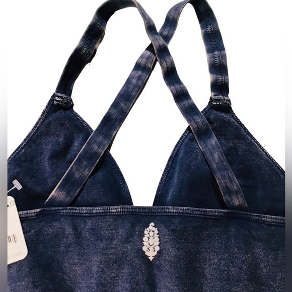 Free People - Good Karma Cropped Top in Deep Navy M/L - Picture 7 of 16